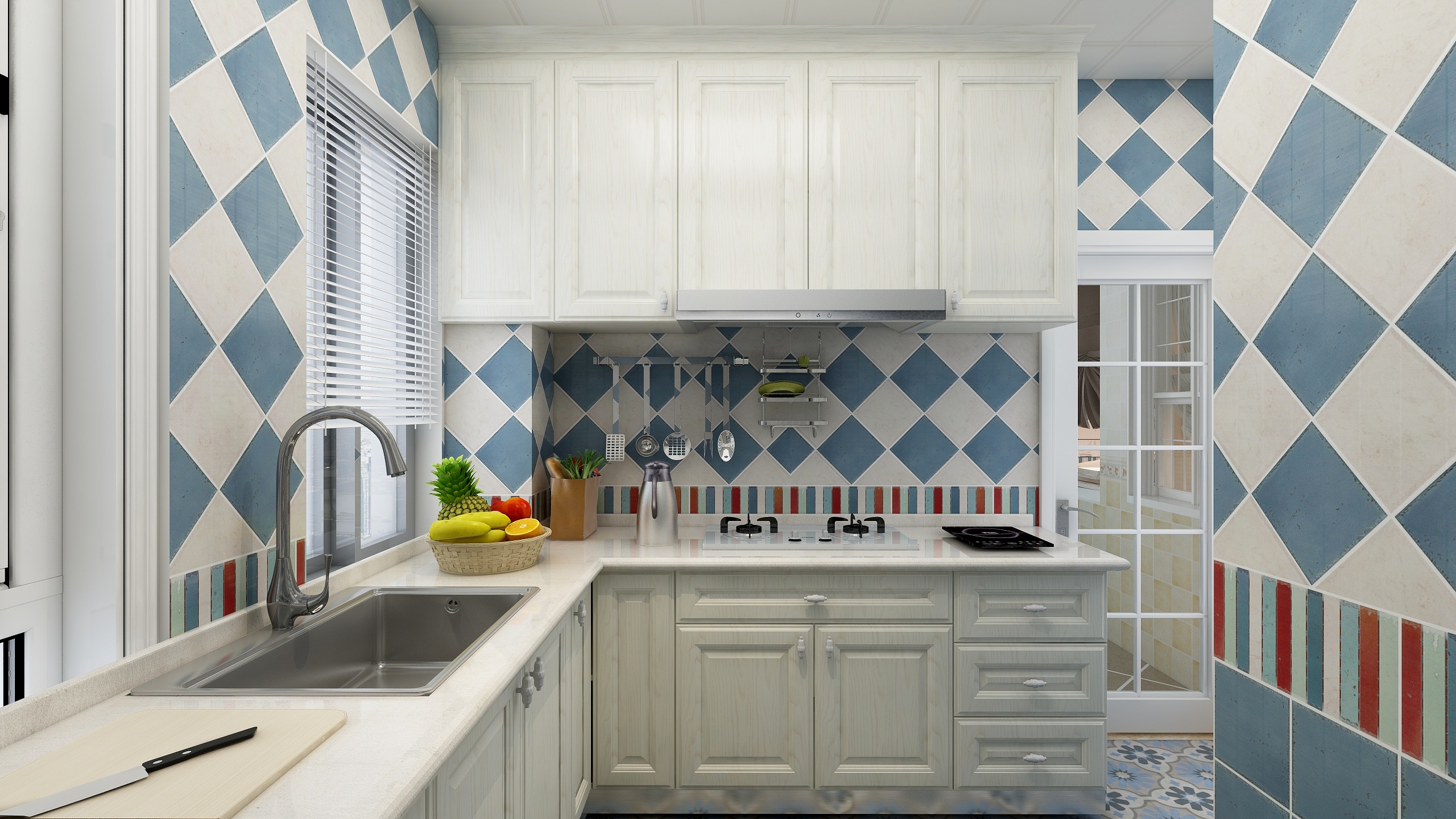 郑宇阳-经典美式|优雅曼哈顿一层厨房装修效果图第4张