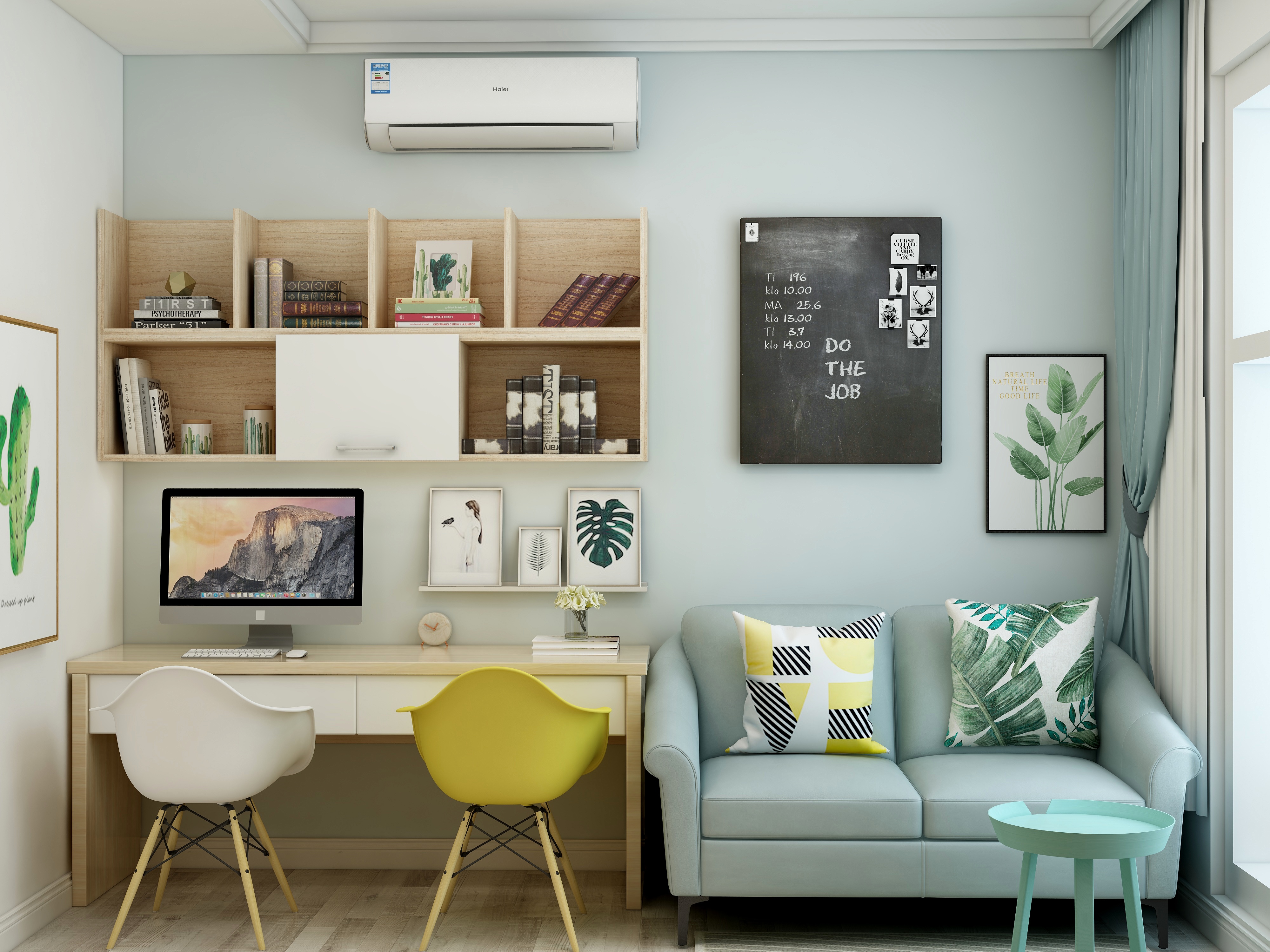 李佳洋-110方北欧三居装修效果图