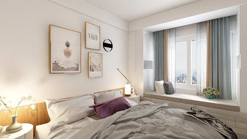 嘉创无限-现代简约客餐厅加主卧-装修设计方案