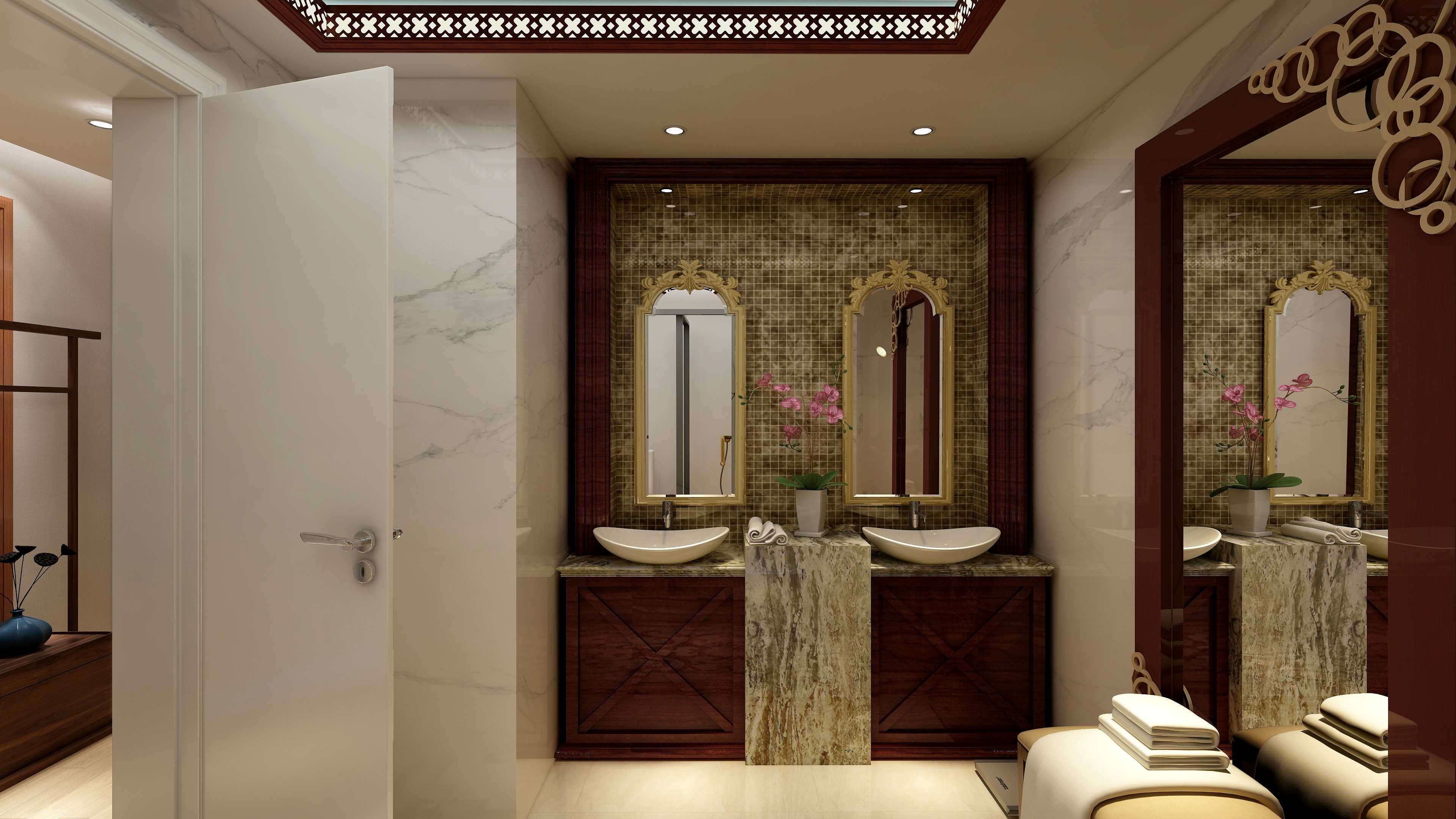 橙家装饰NIpy-45㎡东南亚酒店装修效果图