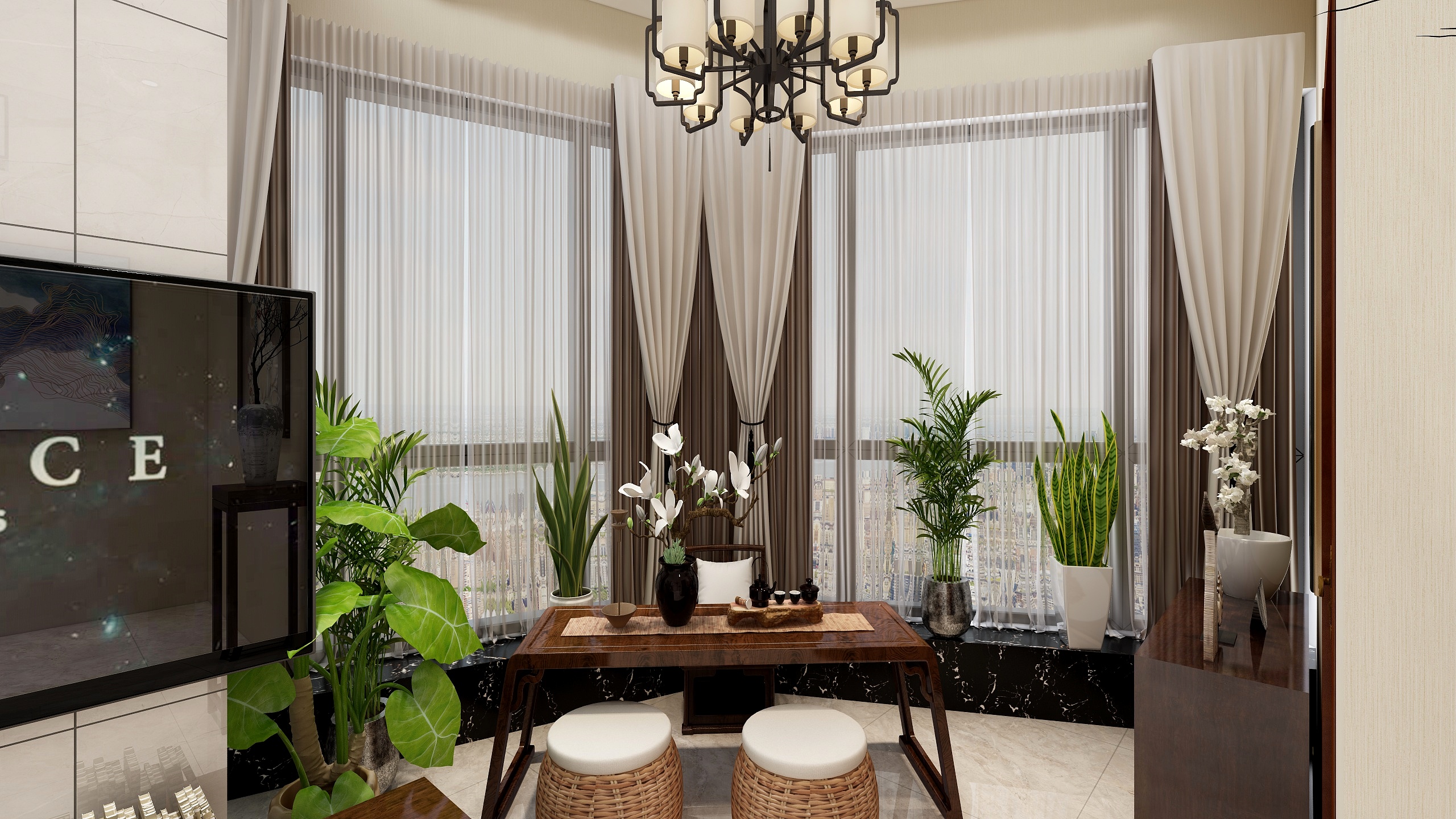 洛阳莘之野装饰-莘之野一室一厅-装修设计方案