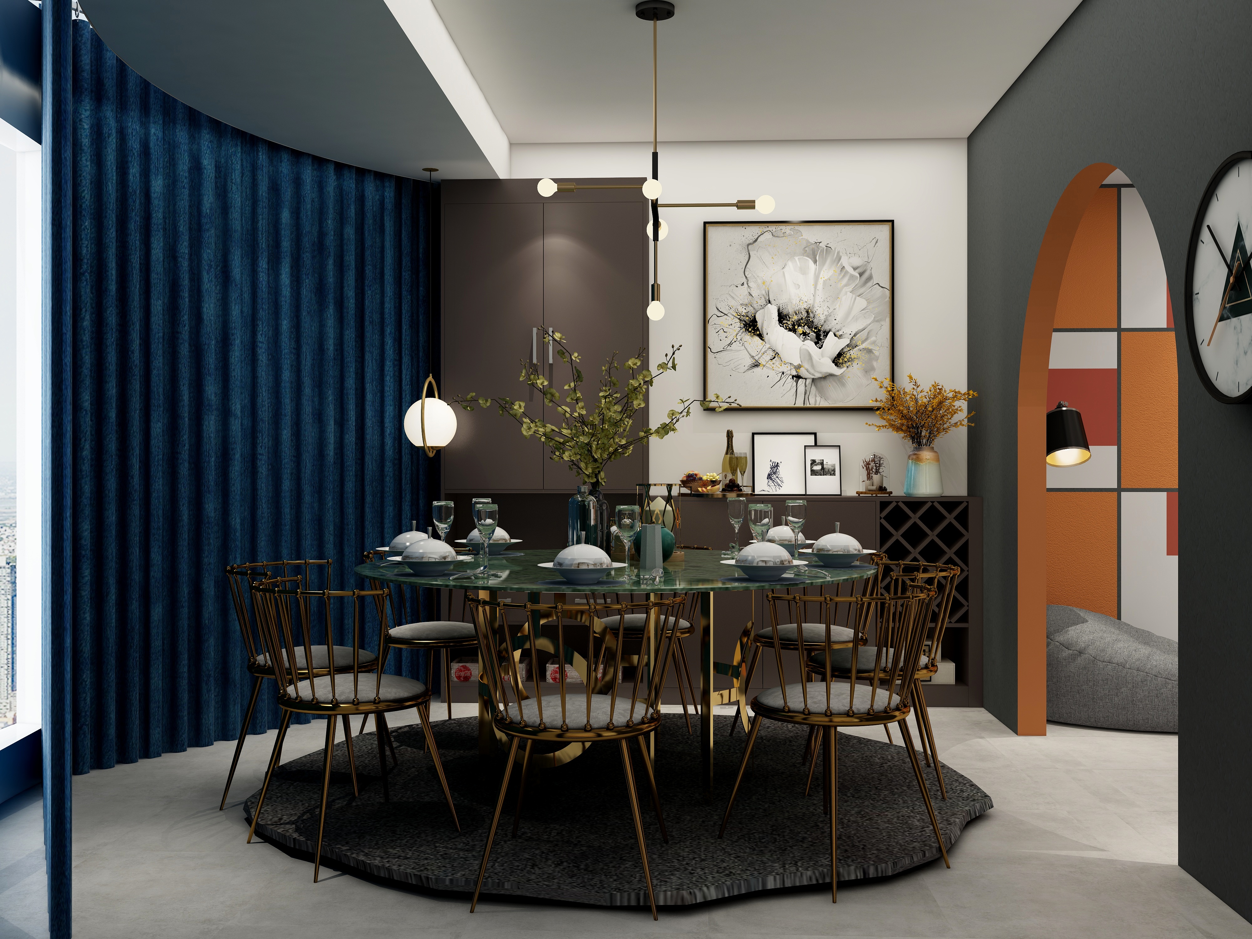 刀鱼rbT-136㎡混搭两居装修效果图