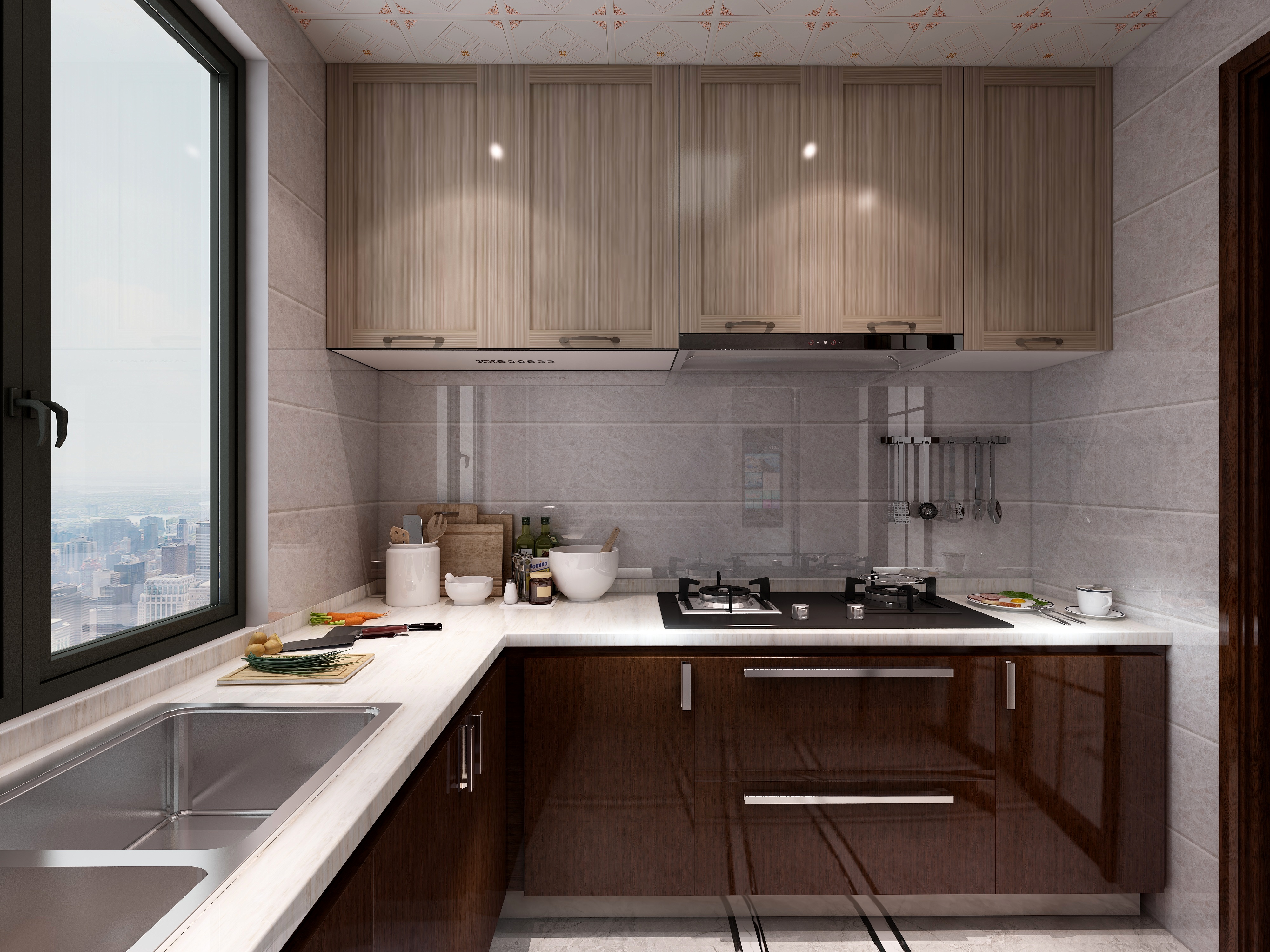 欧阳雪健-147㎡新中式别墅装修效果图