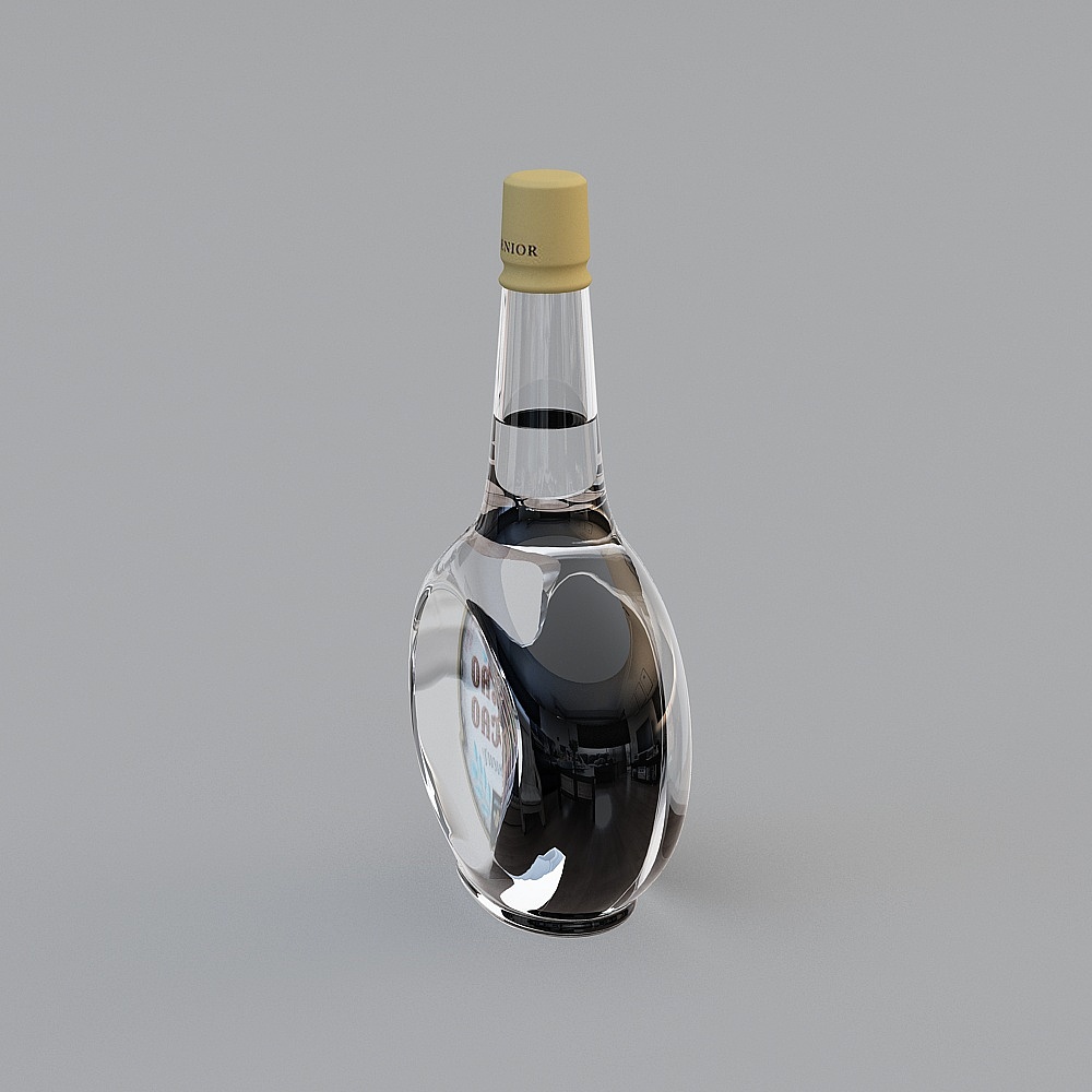单酒瓶3d模型
