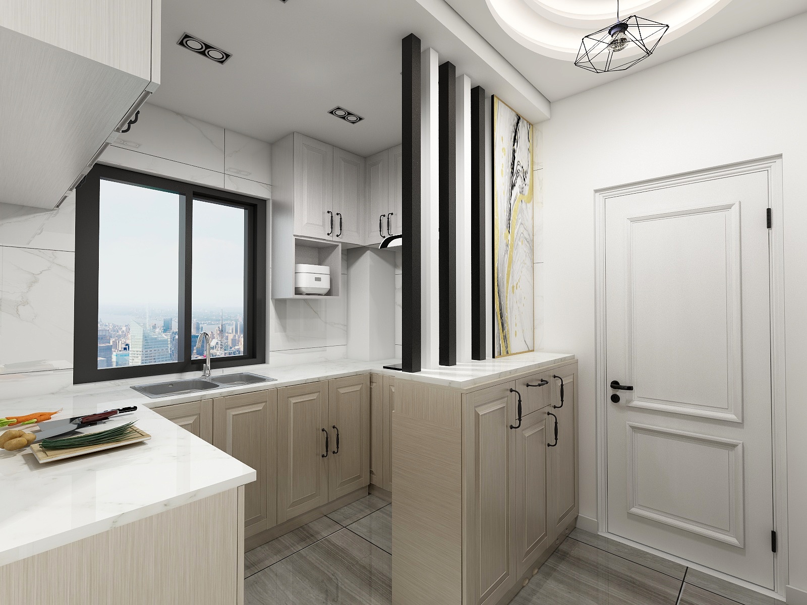 全案设计王洋-北欧云著77平-装修设计方案