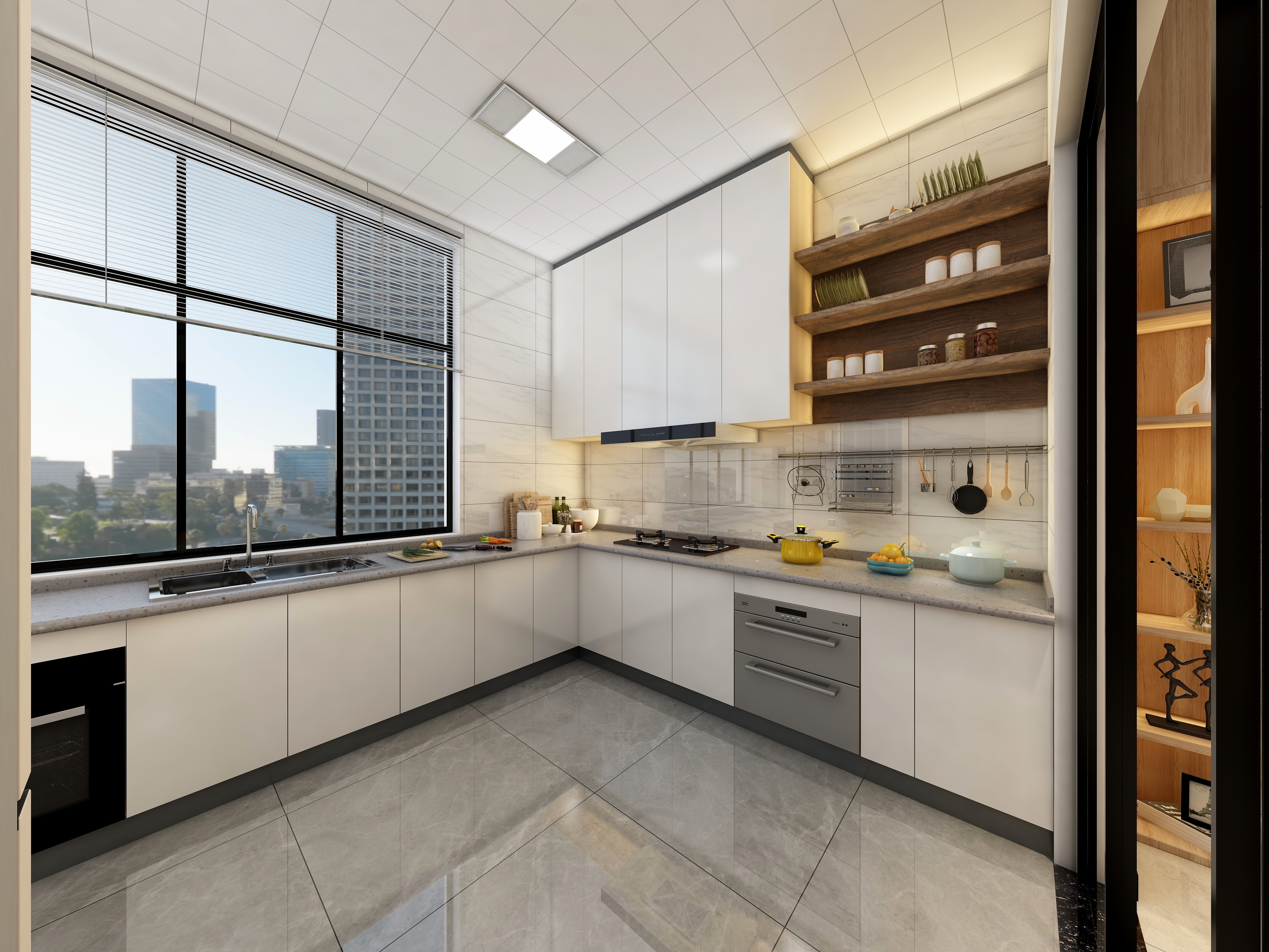 王思力-129㎡别墅自建房-现代风格装修效果图