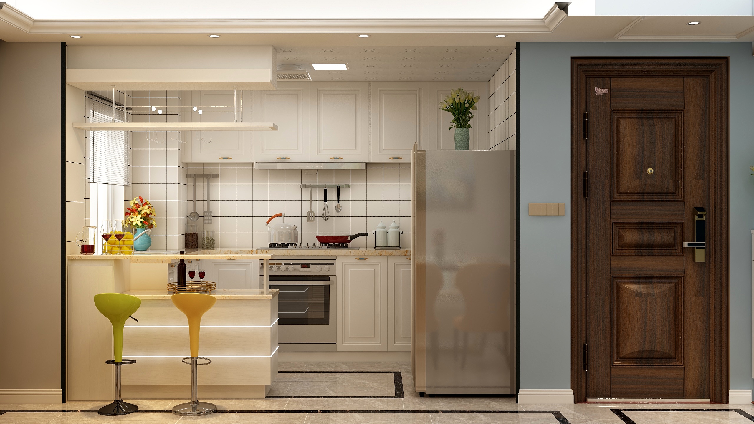 装修设计陈先生-122方北欧三居装修效果图