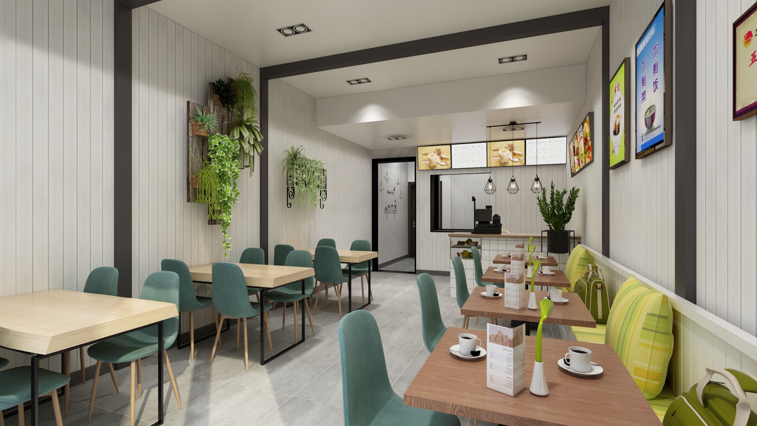 徐建波设计工作室-徐建波-富康路水饺店-装修设计方案