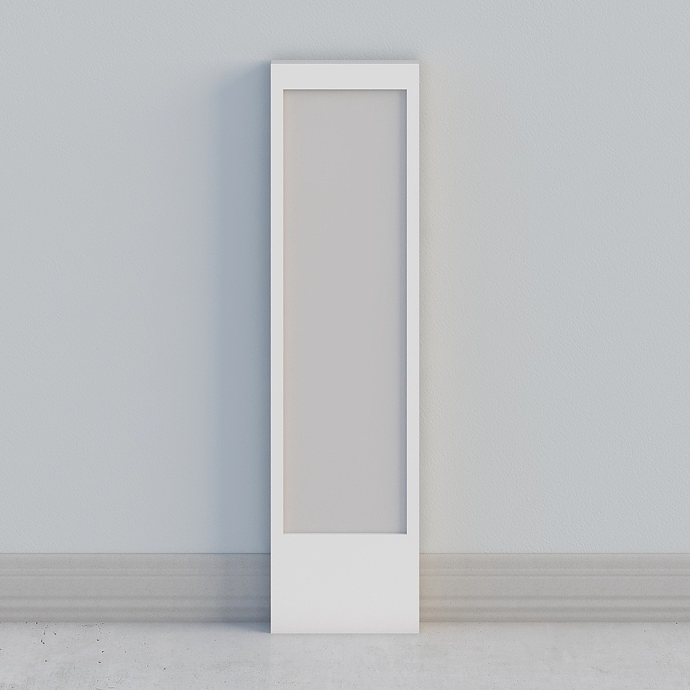 600宽灰色背板3D模型