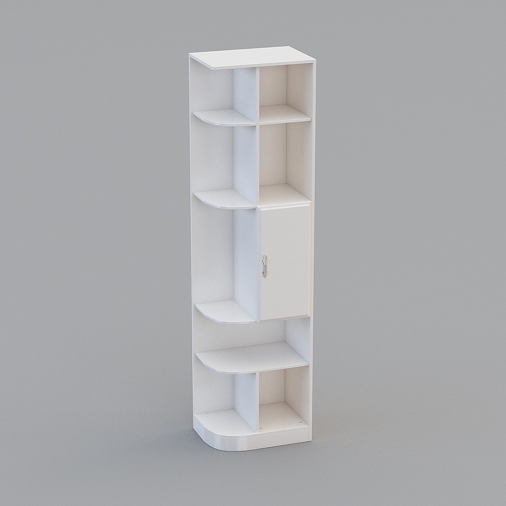 金虎家居-21A005CR-组合单门右边柜3D模型