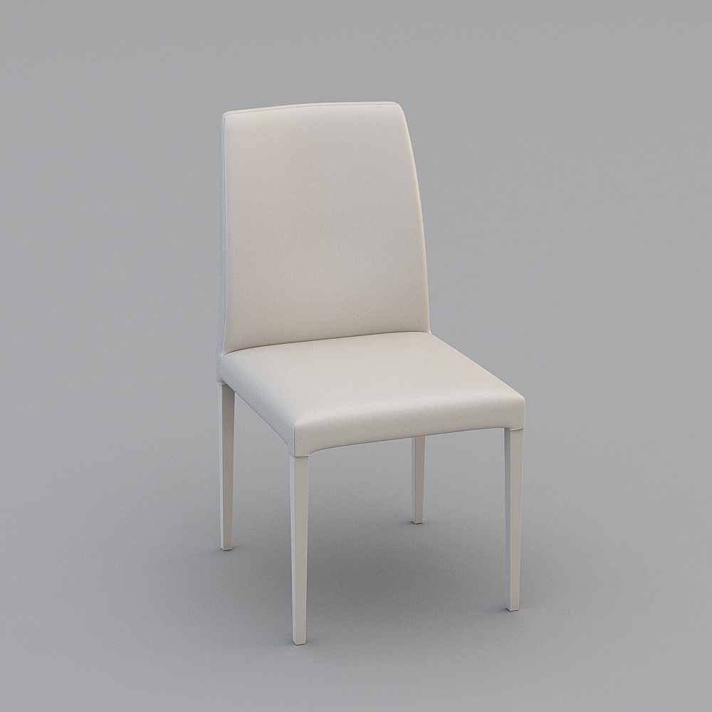 顾家-1599餐椅子3D模型