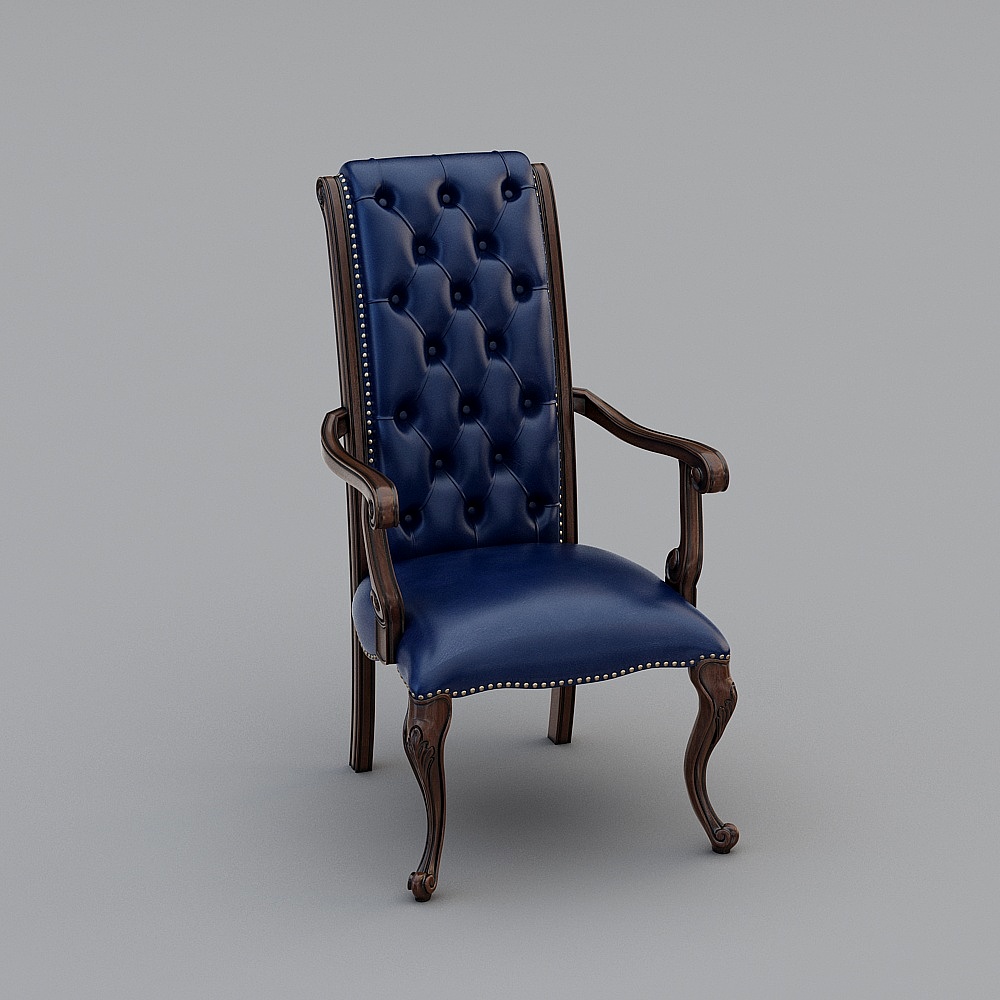 曲富家具贝克斯G9302书椅3D模型