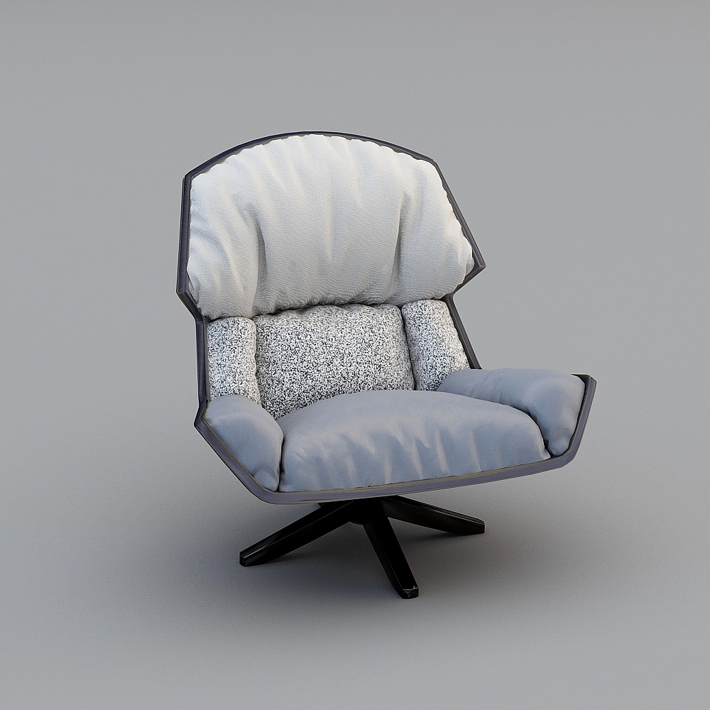 意大利风格-现代休闲椅-023D模型