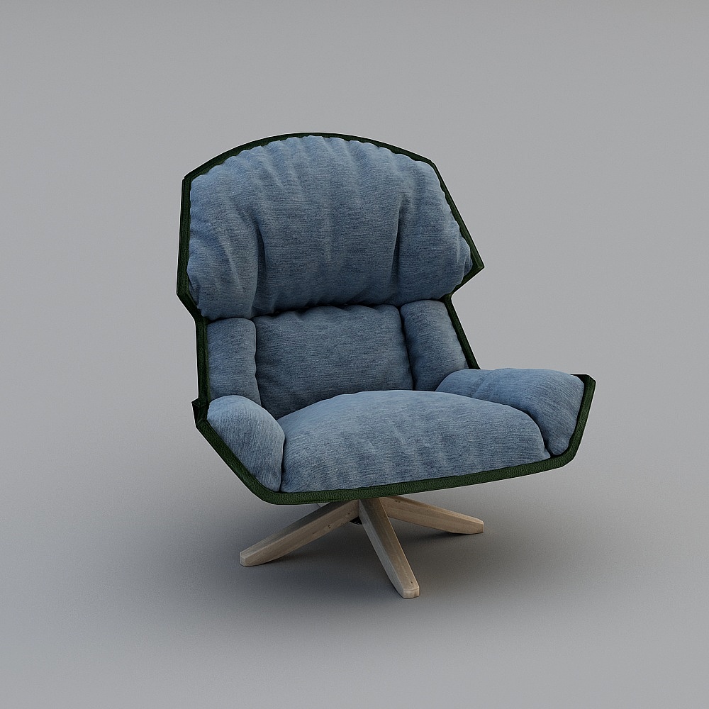 意大利风格-现代休闲椅-013D模型