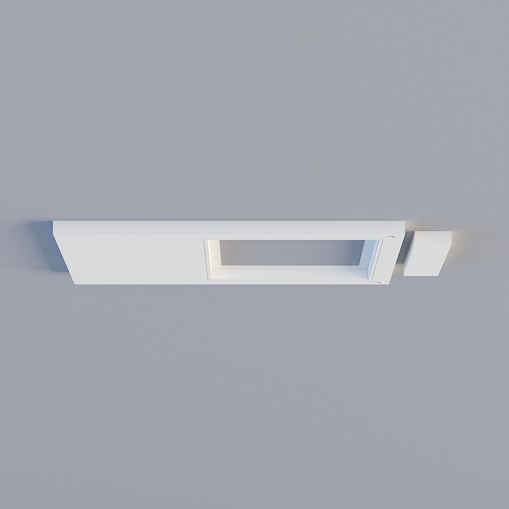 次卧吊顶3D模型
