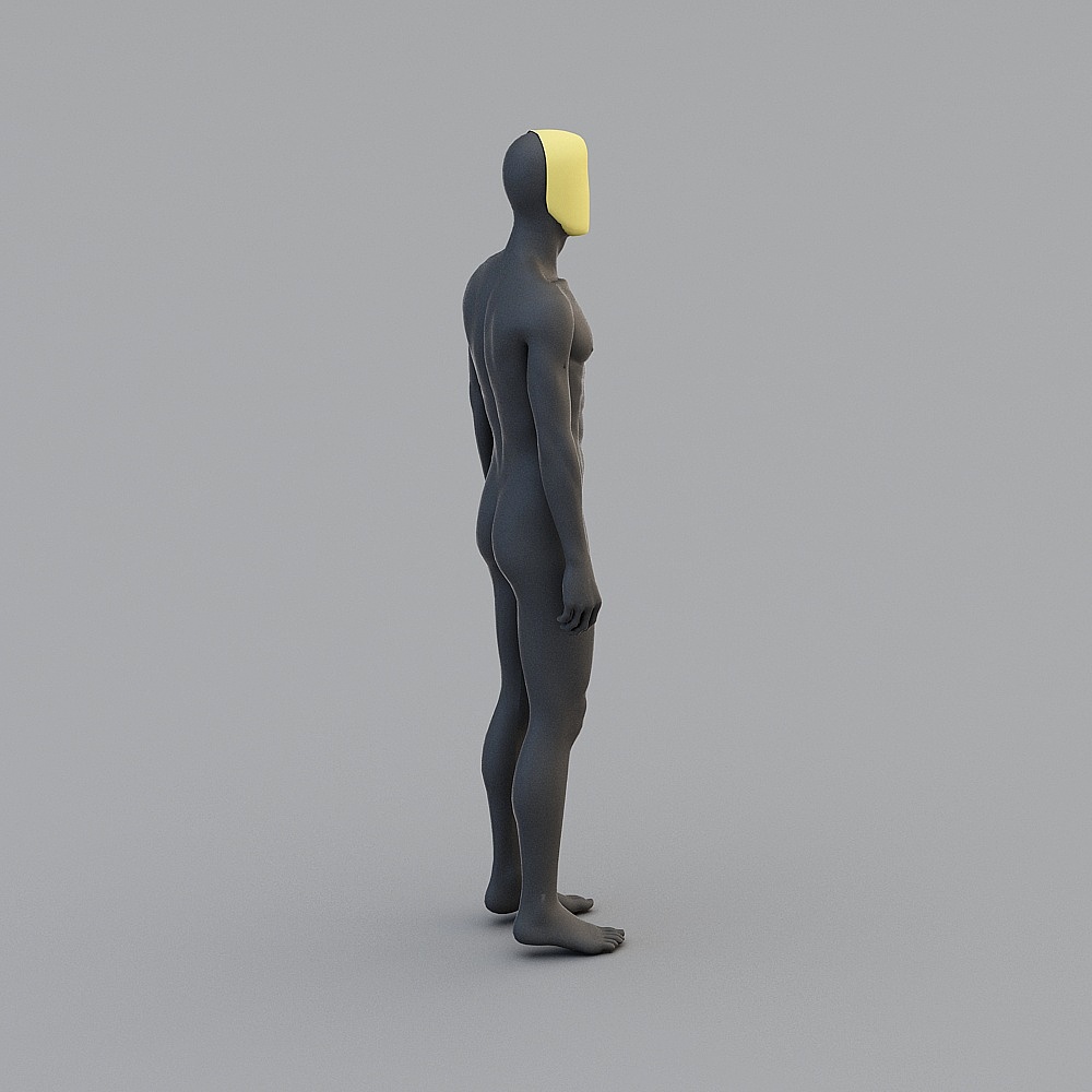 金面模特3D模型