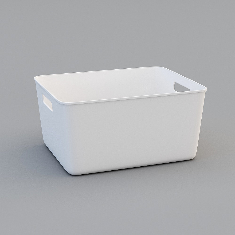 收纳白色大号3D模型