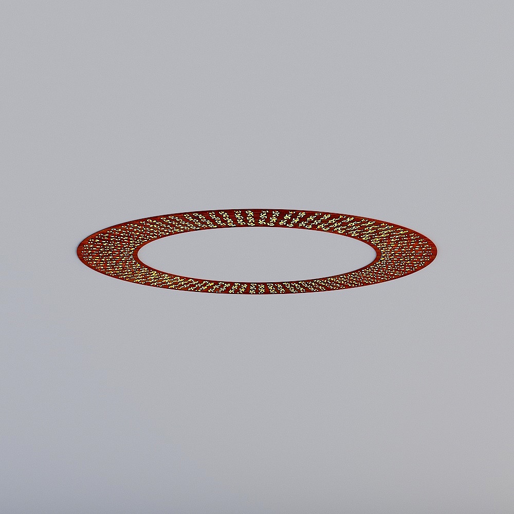 圆顶（黄花梨）2.7m3D模型