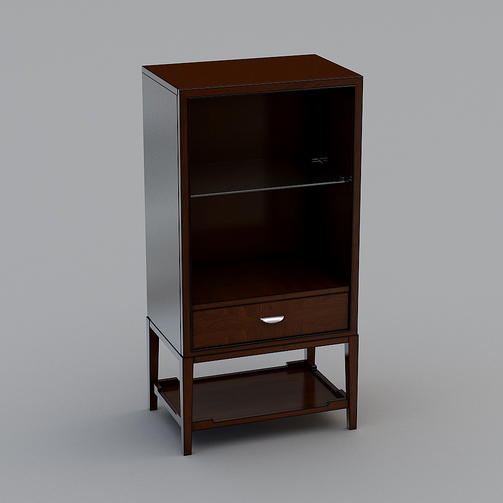 矮附柜3D模型