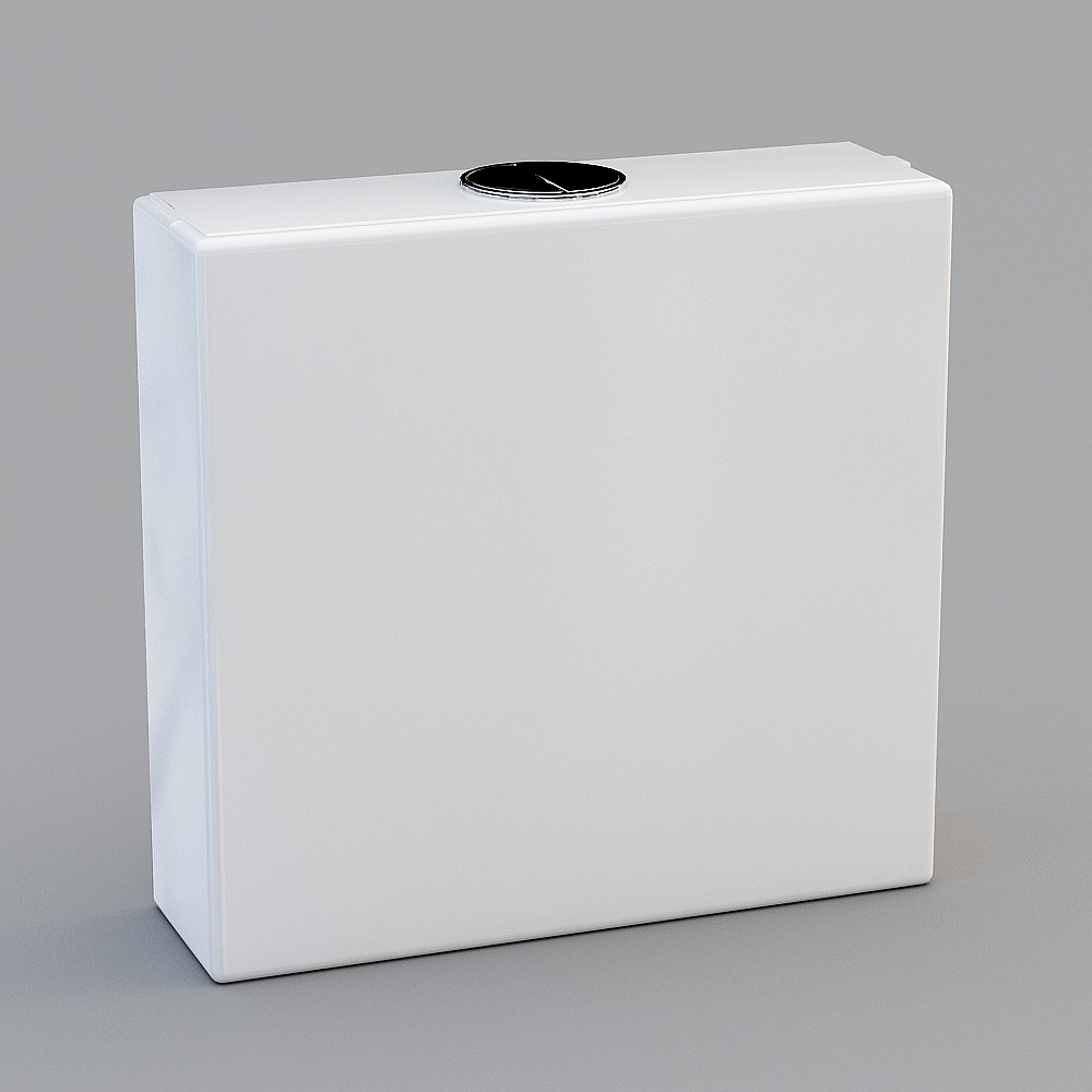 积住    日本  4010 蹲坑水箱3D模型