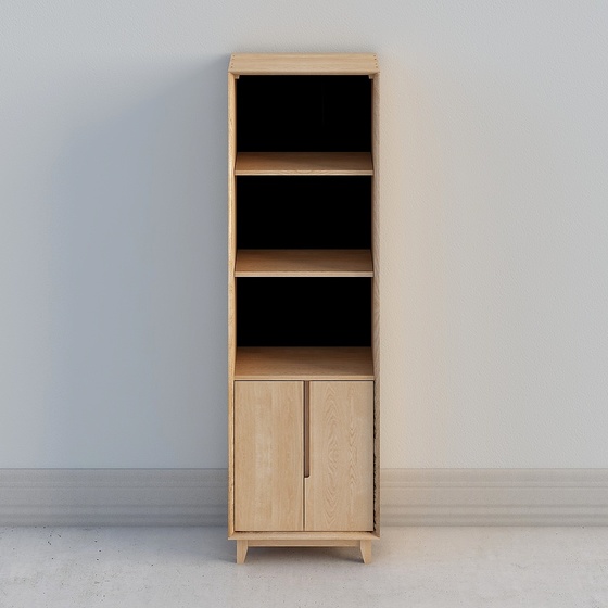 Minimalist Bookcases,Bookcases,Earth color,1-2m