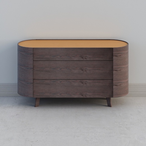Minimalist Chest of Drawers,Earth color,1m or less