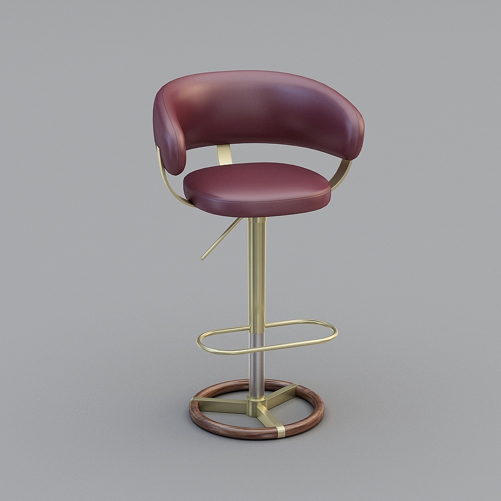金丽典夏睿-X03吧椅3D模型
