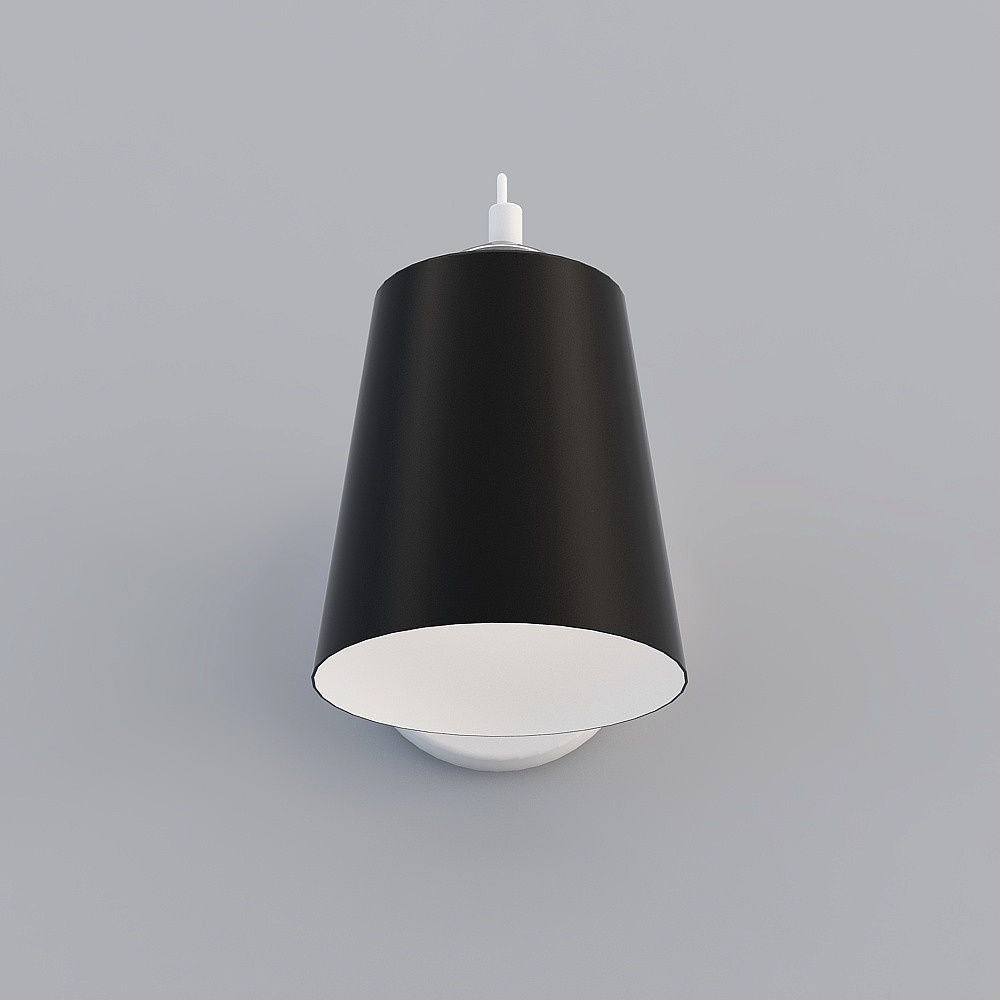 三维灯都·TY-北欧现代简约客餐厅卧室过道铁艺马卡龙壁灯-88016-1-黑色3D模型