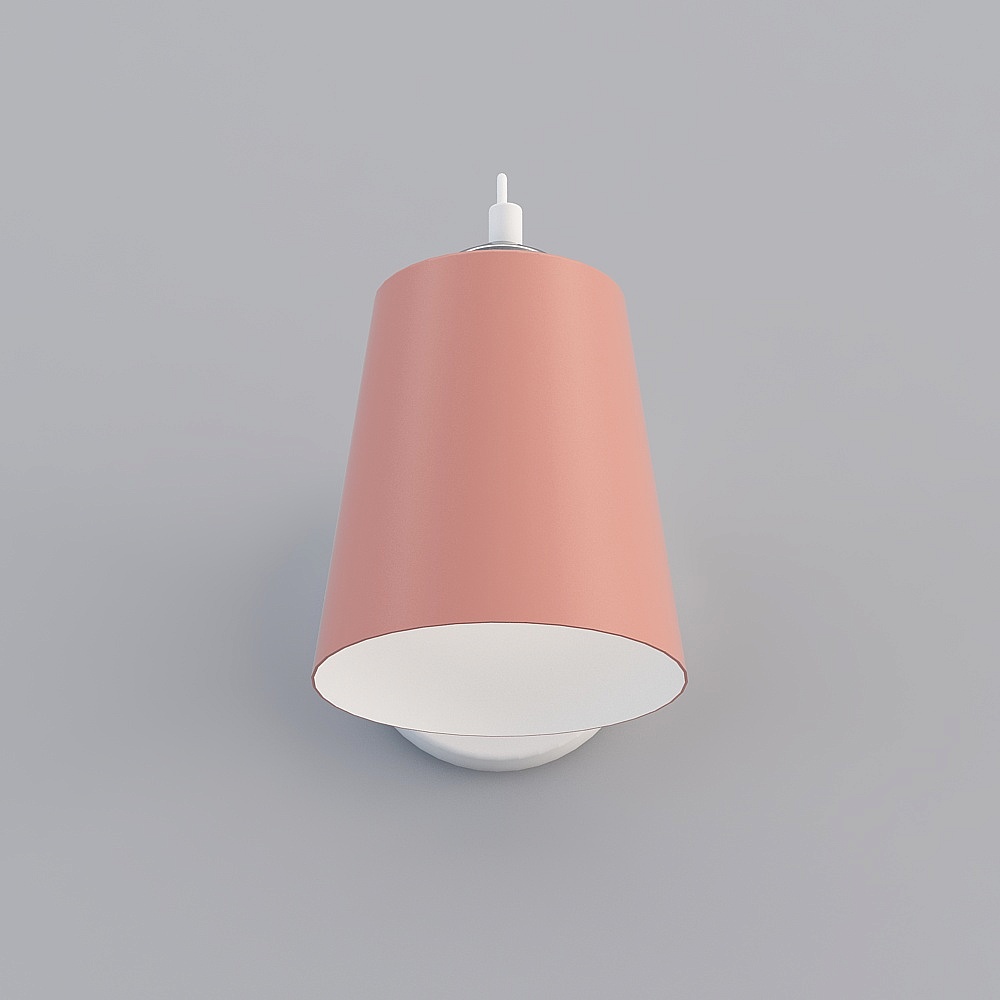 三维灯都·TY-北欧现代简约客餐厅卧室过道铁艺马卡龙壁灯-88016-1-粉色3D模型