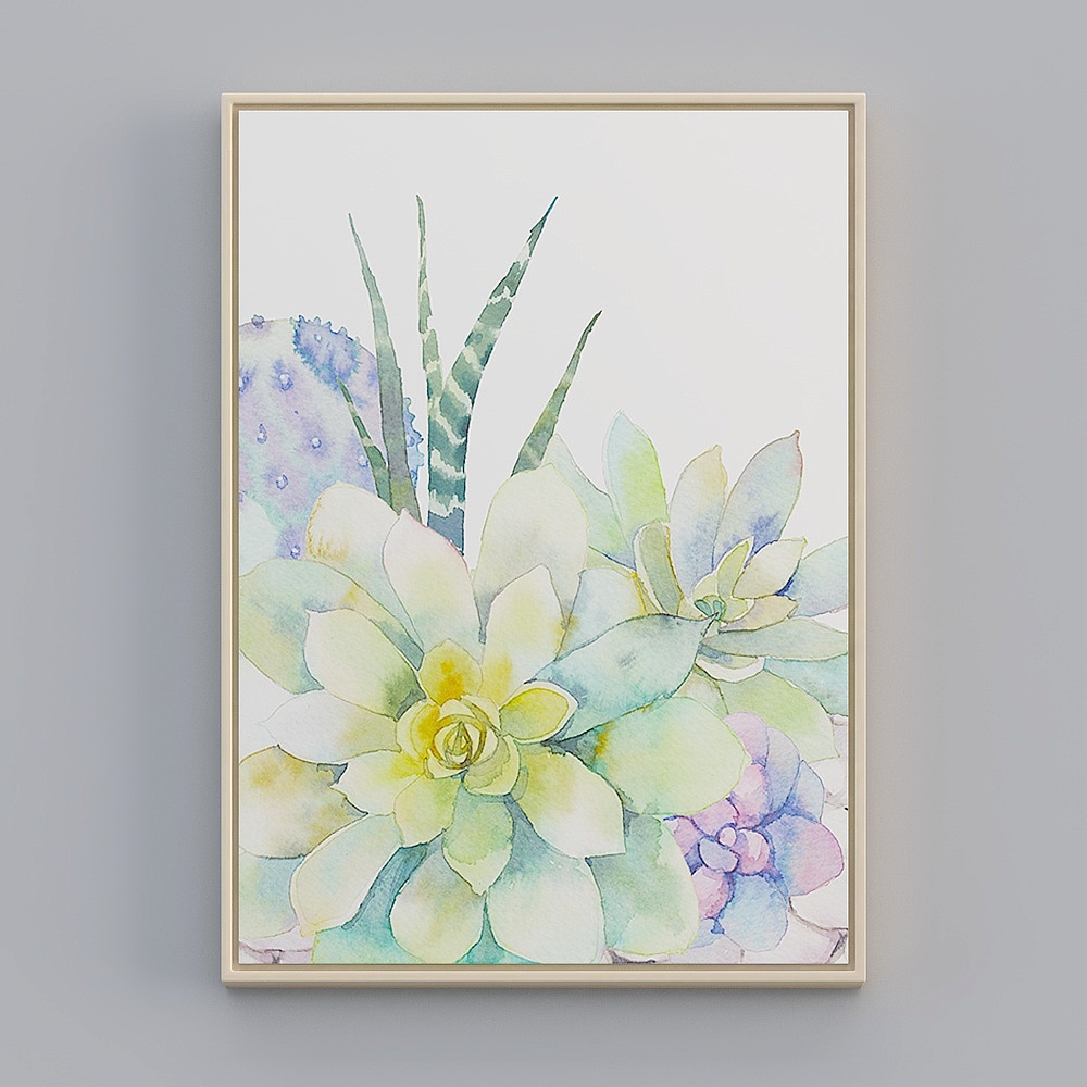 饰画联盟-北欧自然-单幅-装饰画-ZR0013D模型