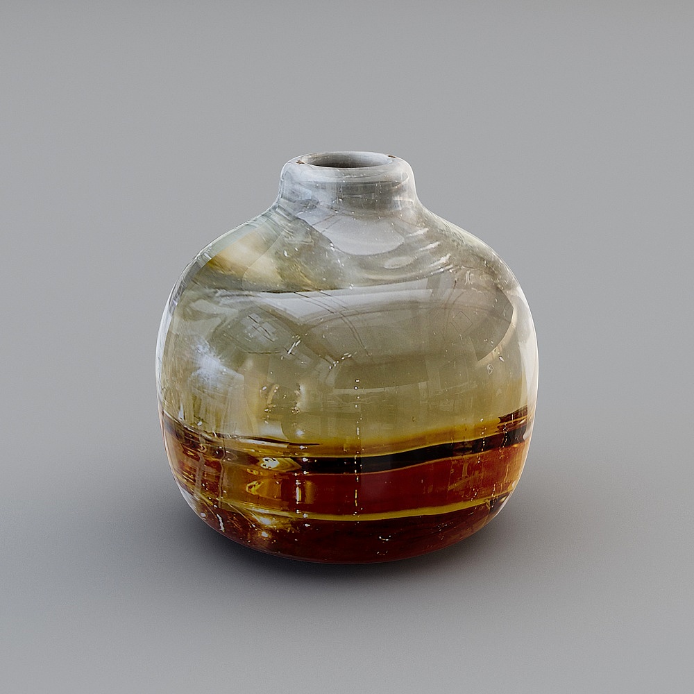 优梵艺术水培花瓶玻璃透明插花创意装饰工艺品家用密语花瓶(一)