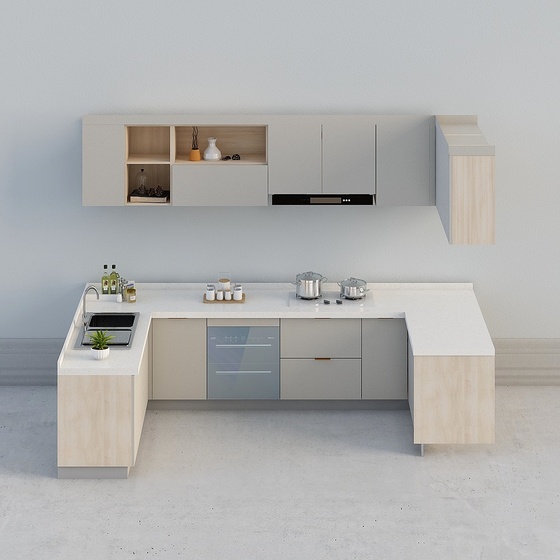 Modern Kitchen Cabinets,Gray