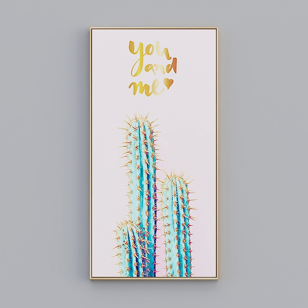 饰画联盟-北欧自然-单幅竖长-装饰画-ZR005