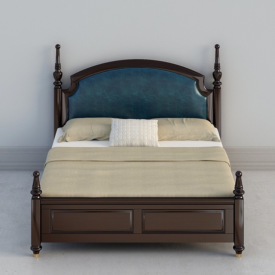 Transitional Modern American Twin Beds,Twin Beds,Wood color,1.8 m,King 1.9m