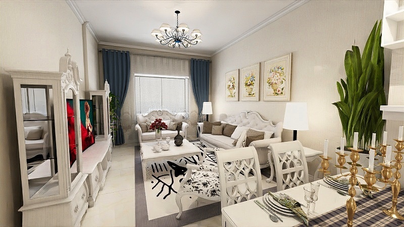 设计师大丹丹-星光城66.98㎡二期J一居户型1室1厅1卫1厨-装修设计方案