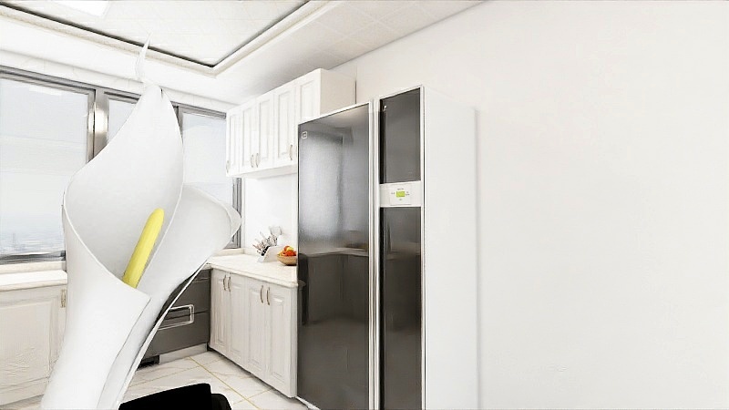 装饰效果圖-维多利亚7#1D西朝阳轻奢-装修设计方案