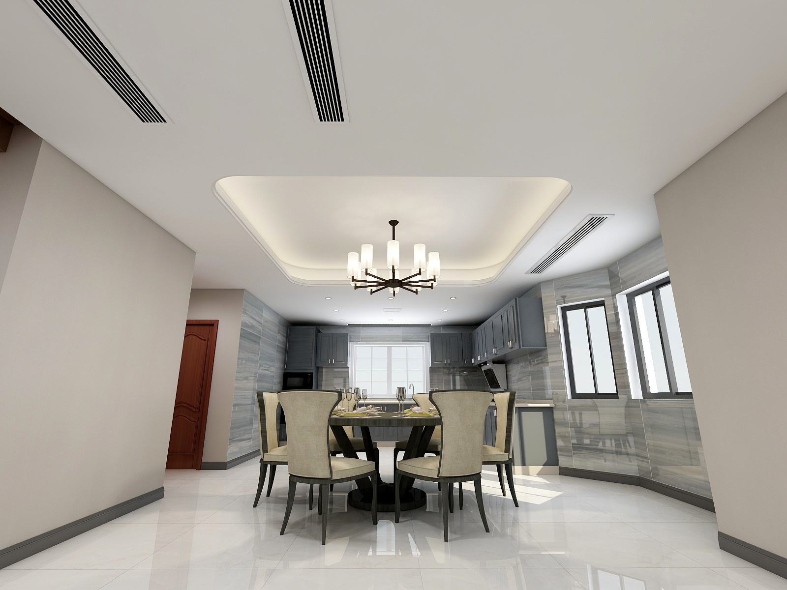 邦特全案设计-KJL最新餐厅吊顶CAD - 副-装修设计方案