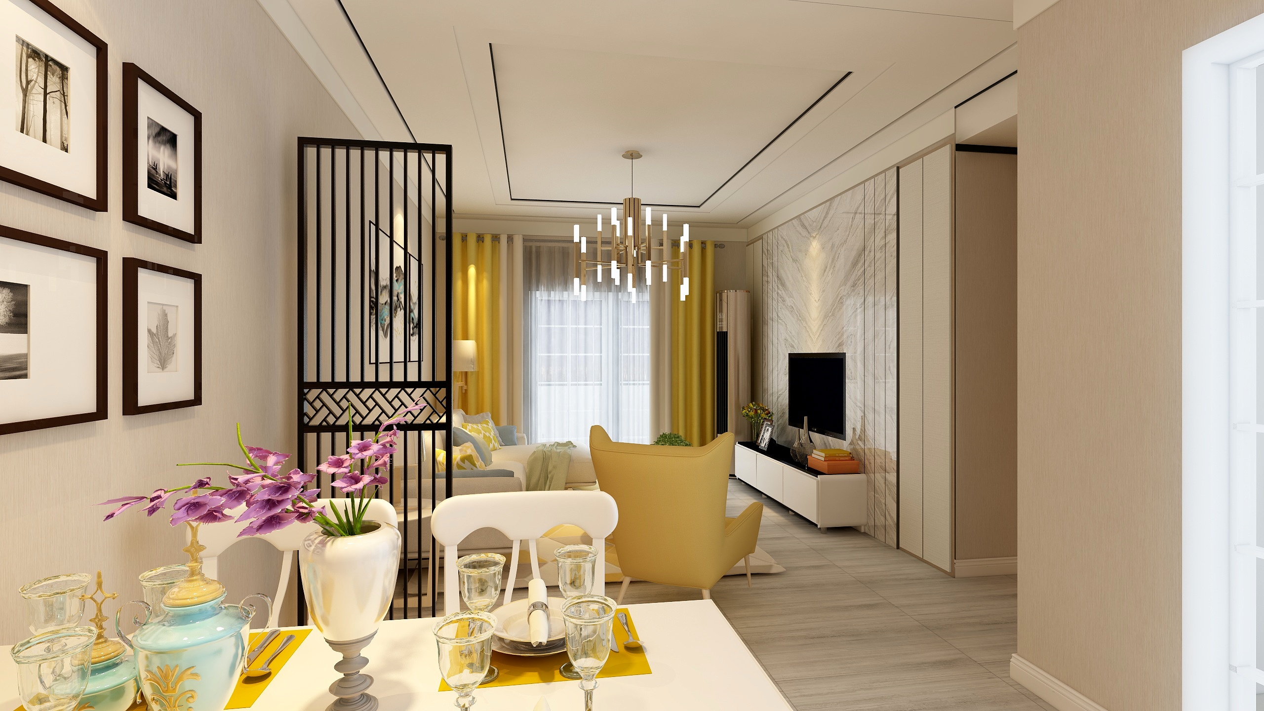 装修匠老王-中粮国宾府  101平-装修设计方案