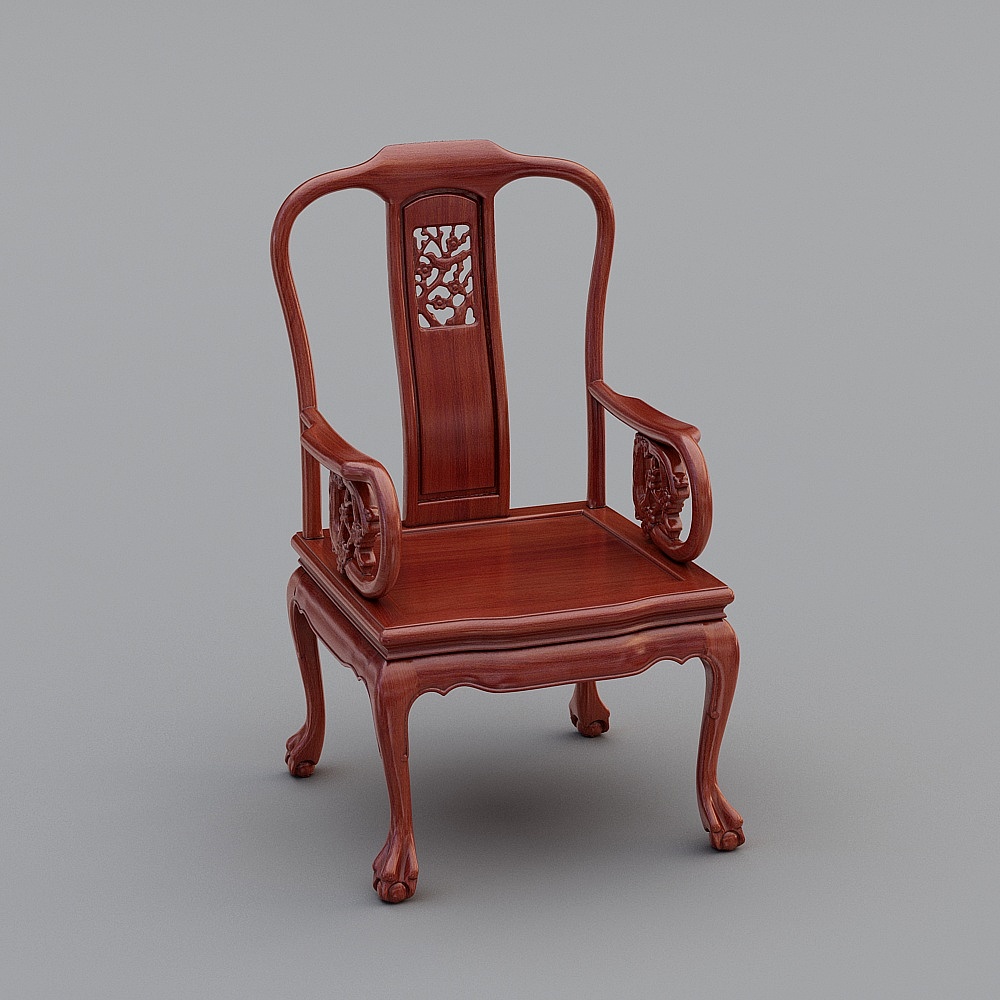 CD6802-9-1B_扶手椅3D模型