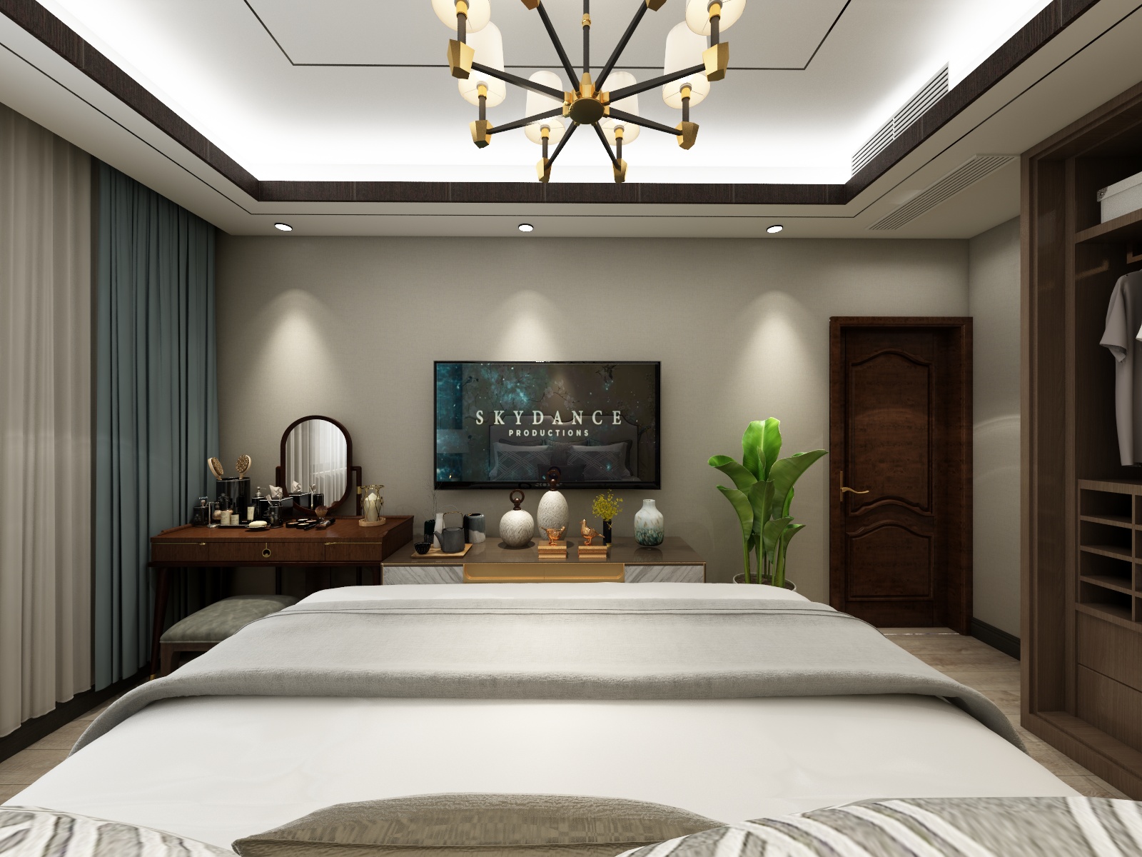 王艳-《怡荷雅居》二楼-装修设计方案