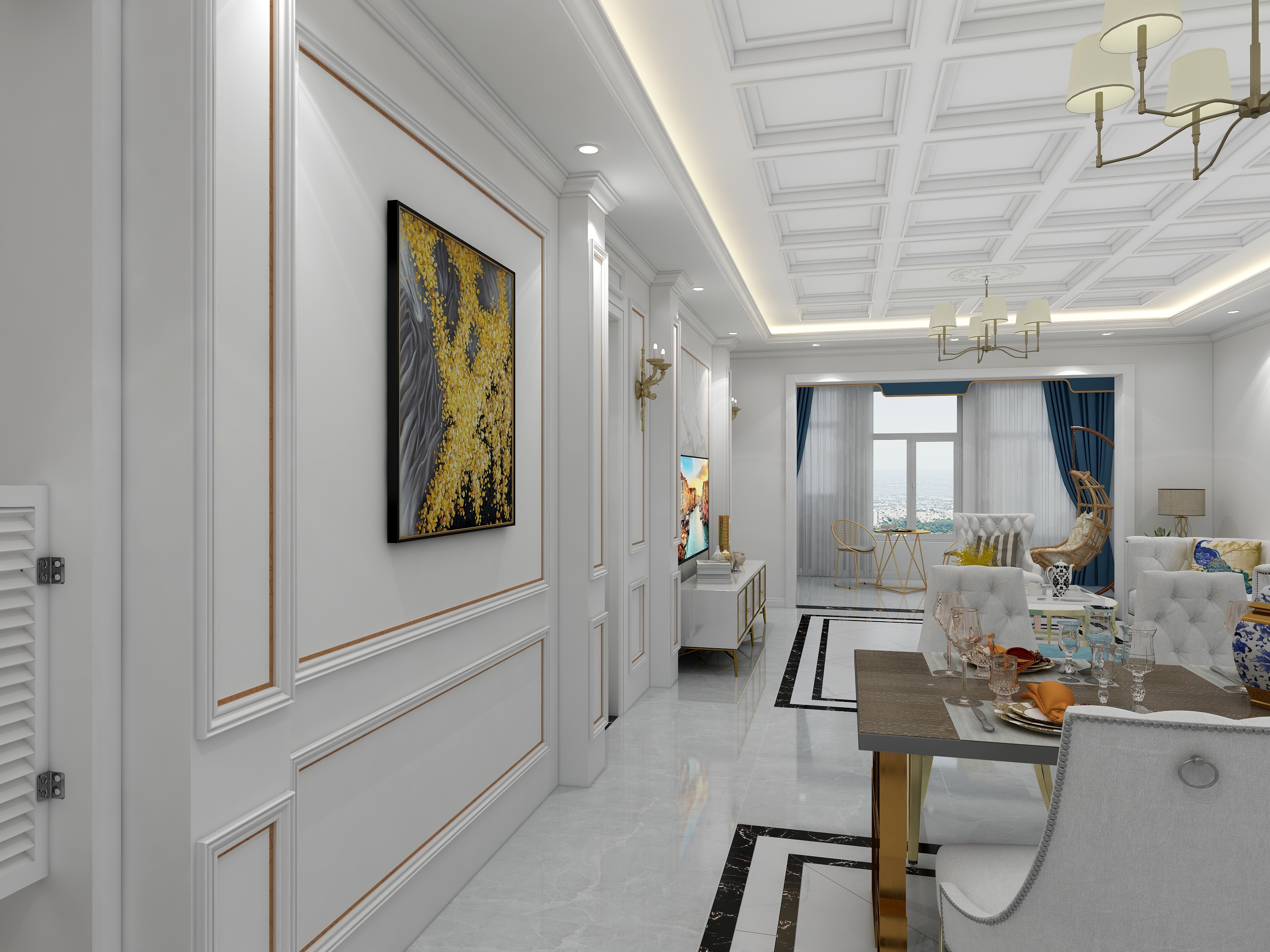 金鸿东盛装饰赵总-檀香湾4楼现方案-装修设计方案