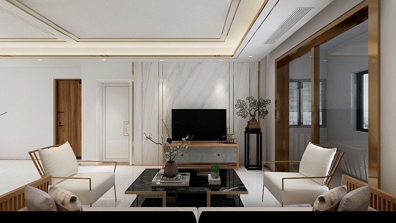 张鹏-怡馨佳苑5-2-204效果图-装修设计方案