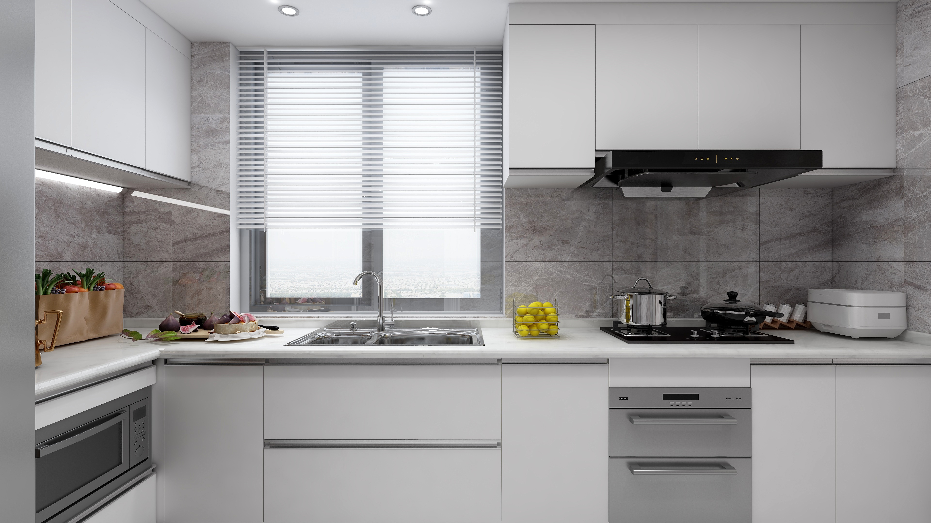 陈辉-188方现代四居装修效果图