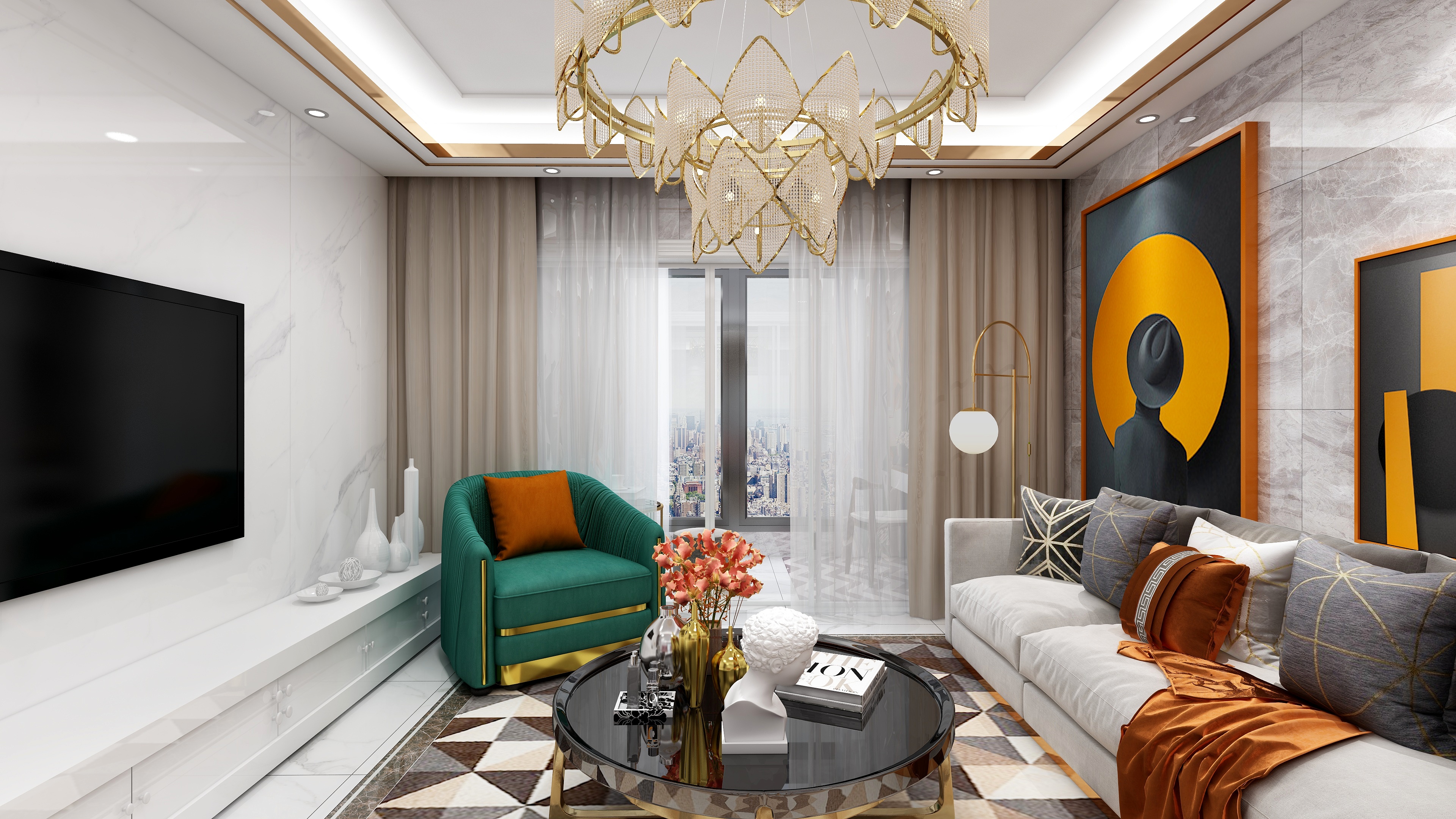 设计师STG-188方现代四居-副本-装修设计方案