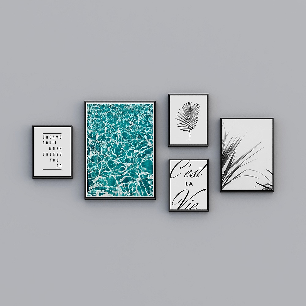 饰画联盟-北欧素色-拼套-装饰画-sb005