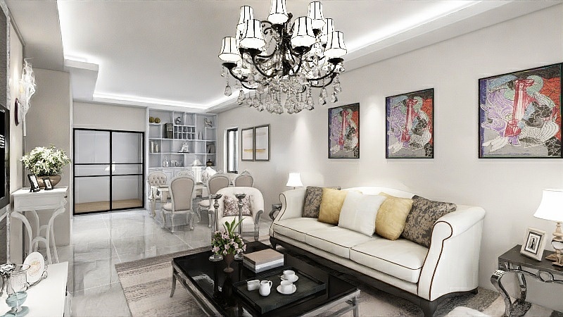 北极杉全屋定制-文华豪庭125.29㎡5栋05单元户型3室3厅2卫1厨-装修设计方案