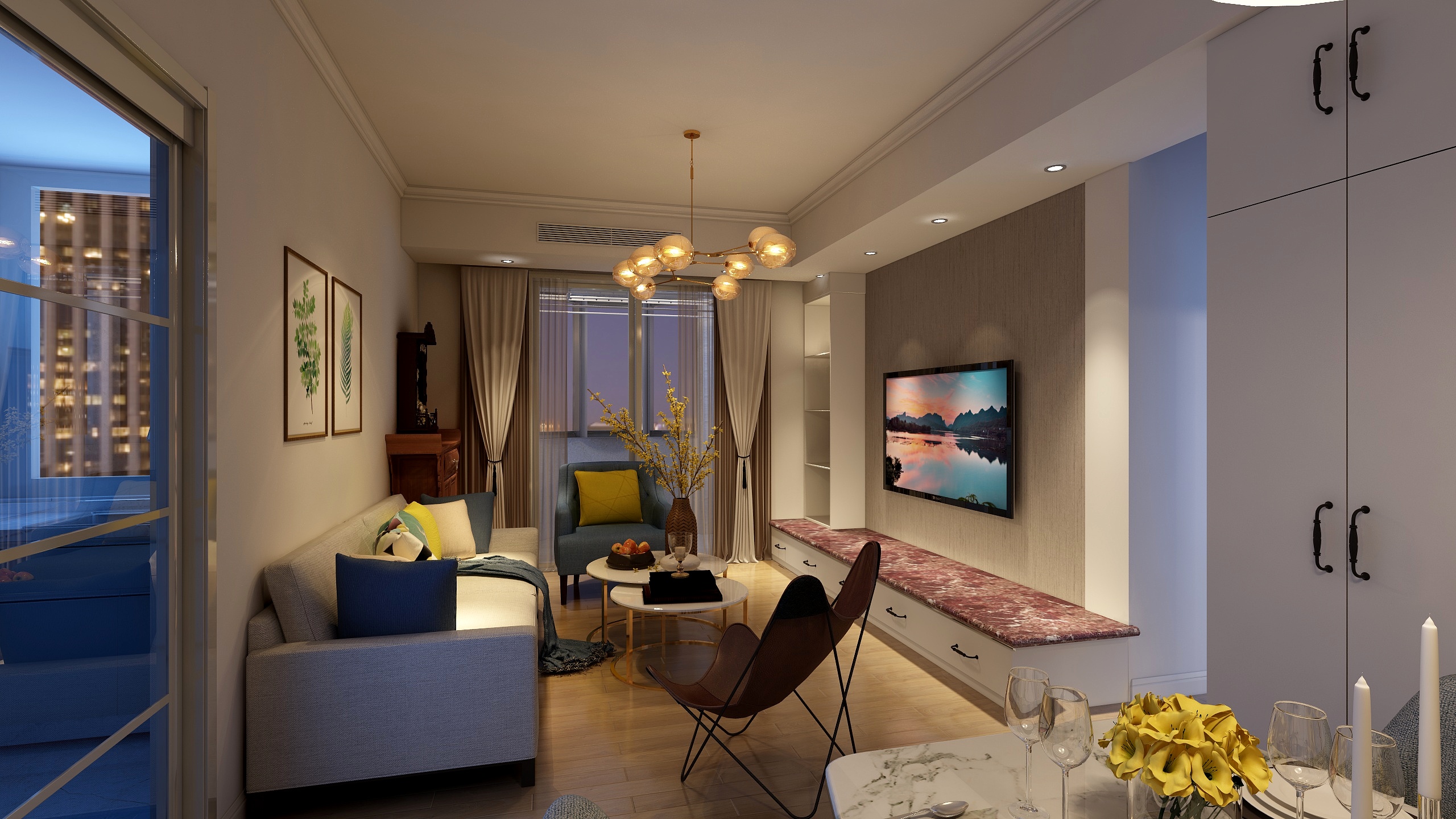 云淡风清0802-未命名户型图-装修设计方案