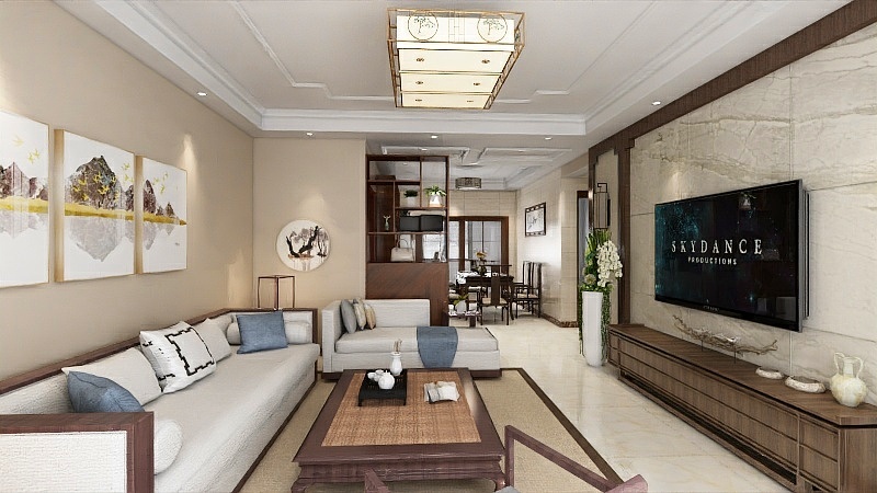 设计师艳子-曾总胡姐雅居-新中式-装修设计方案