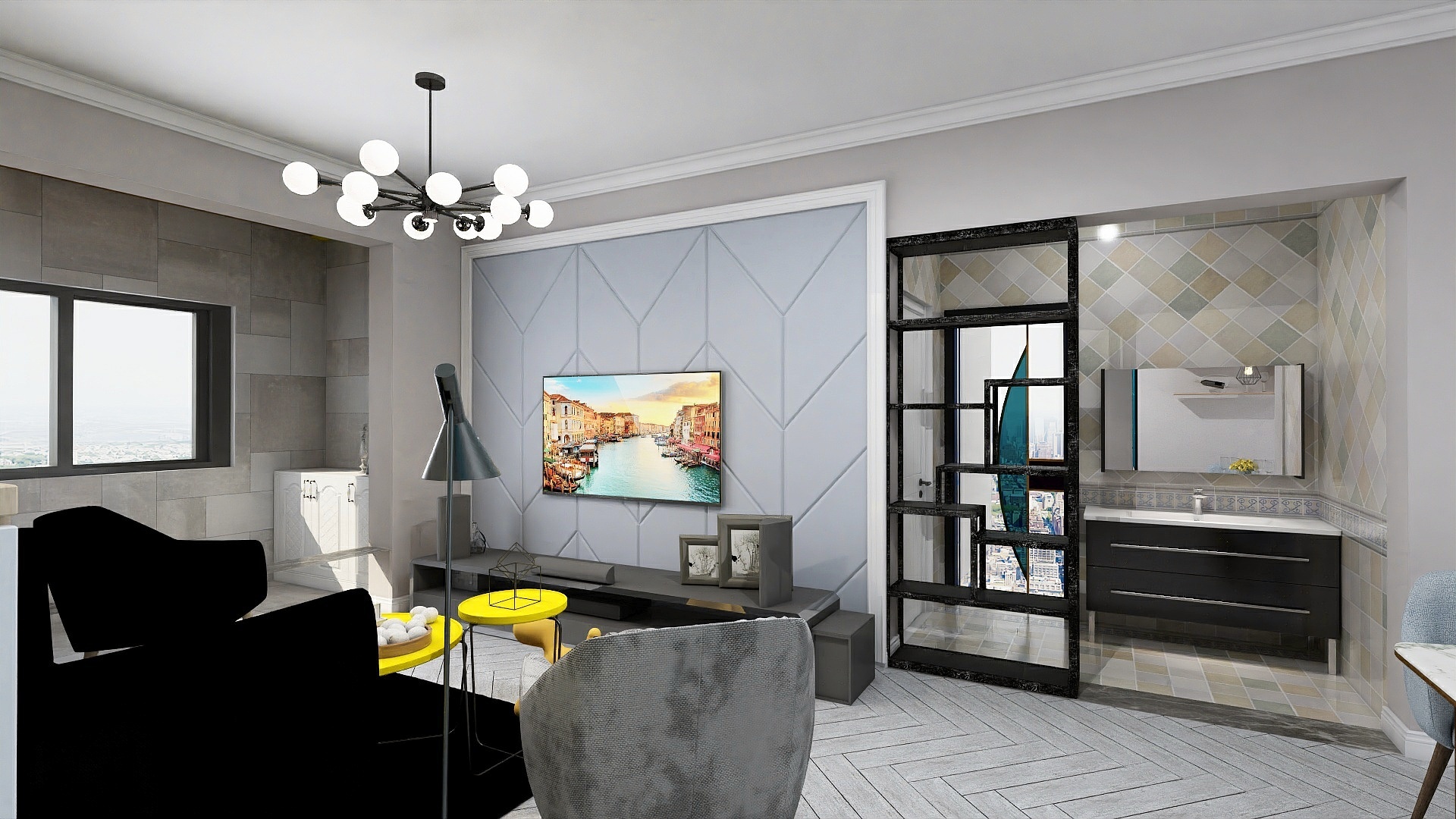 张鹏飞-曲江林语6-1001-装修设计方案