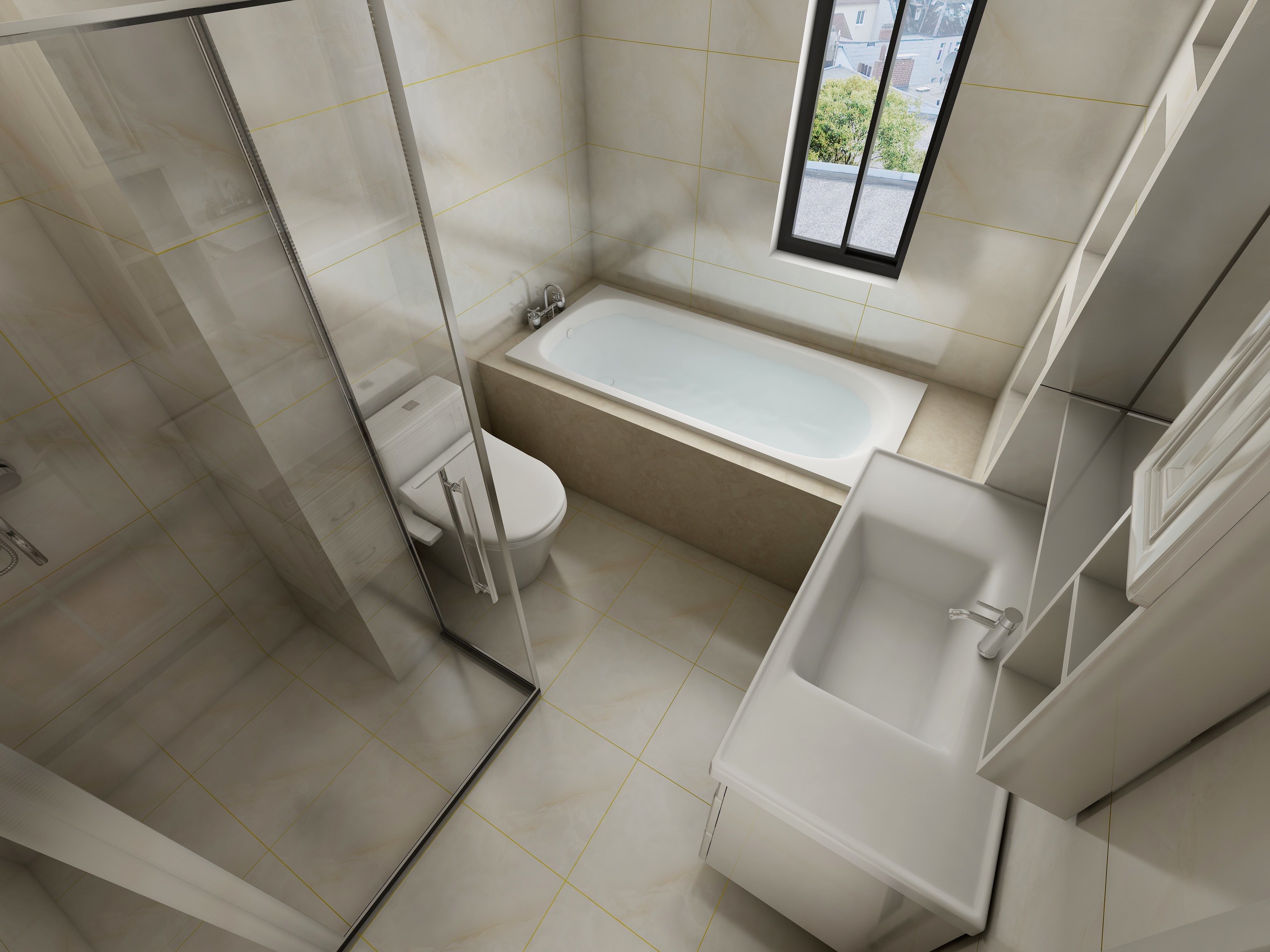 一修鸽连云港-150㎡欧式三居一层卫生间装修效果图第1张